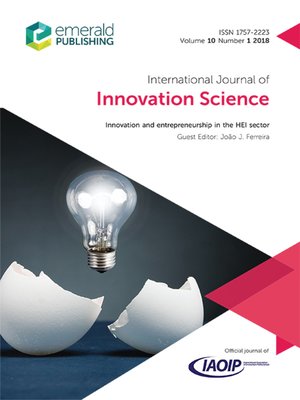 cover image of International Journal of Innovation Science, Volume 10, Number 1